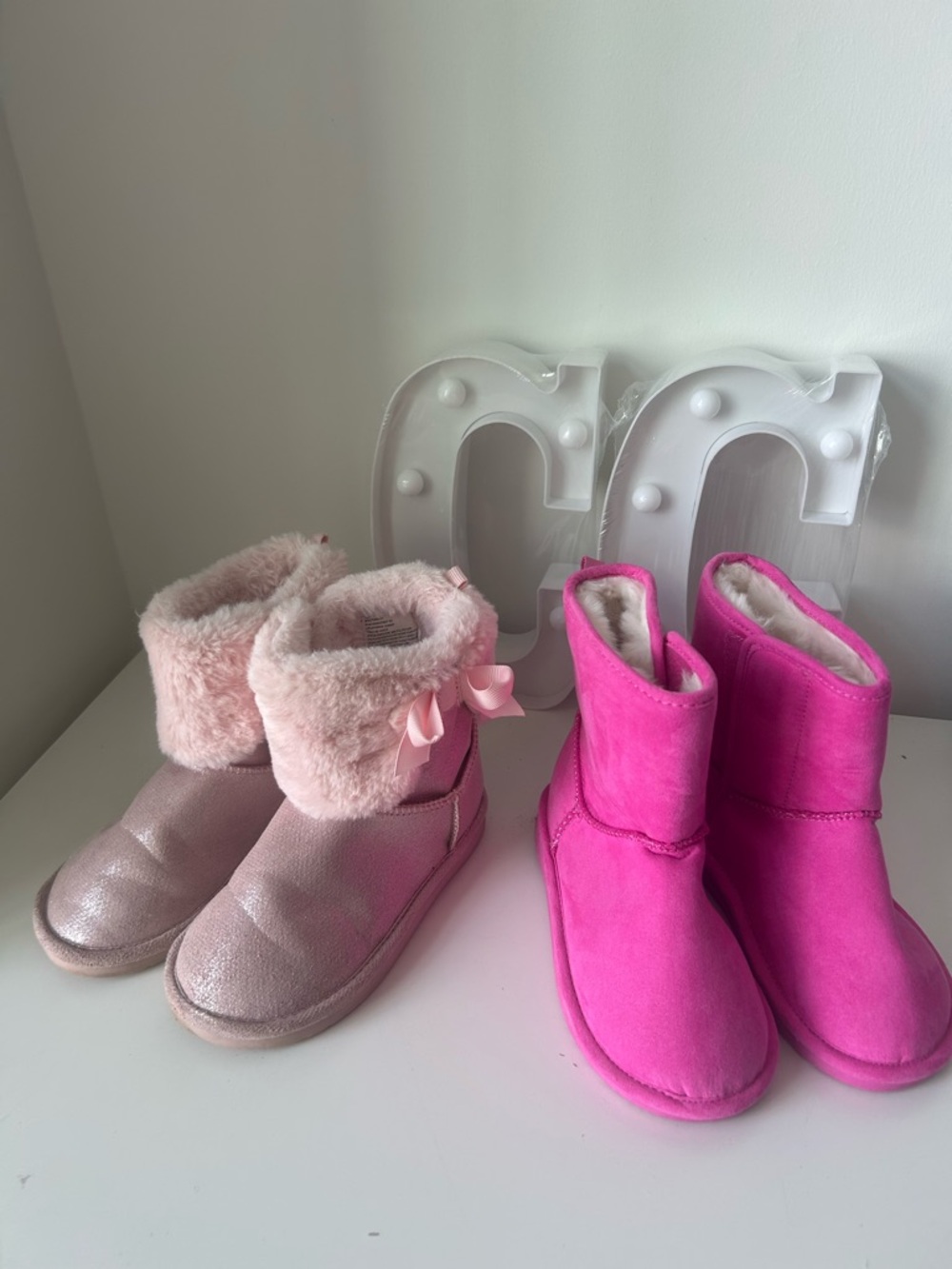 Girls' Cozy Pink Booties Joe Fresh 10
